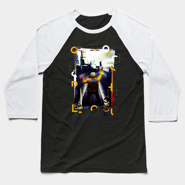 Aircraft Carrier Baseball T-Shirt by remixer2020